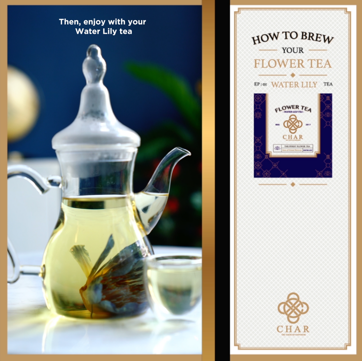 How to Brew WATER LILY TEA Char Flower Tea